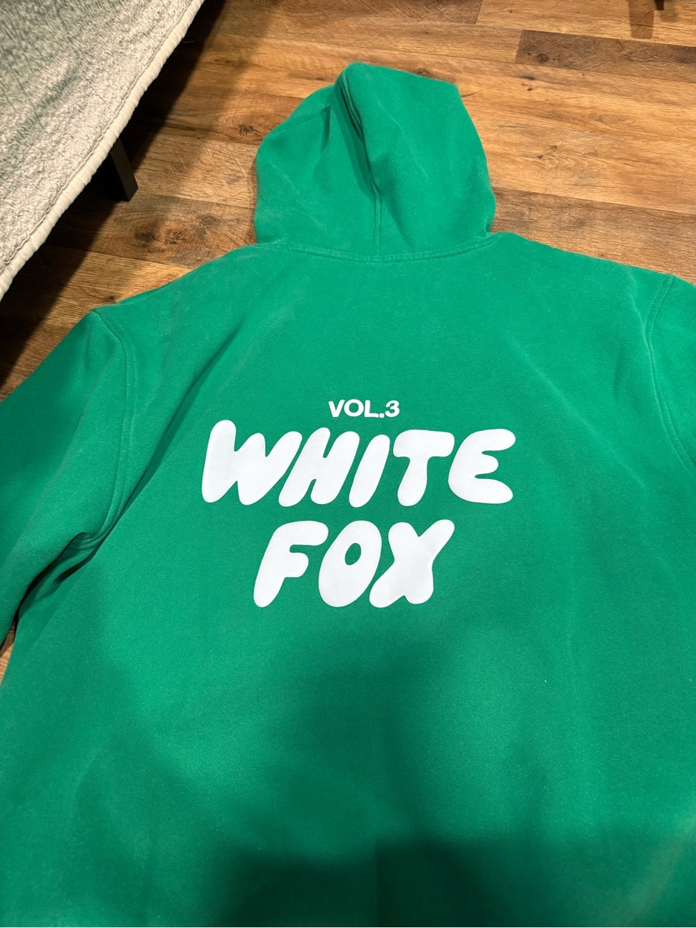 White Fox Boutique Green Half-Zip Logo Sweatshirt View 5